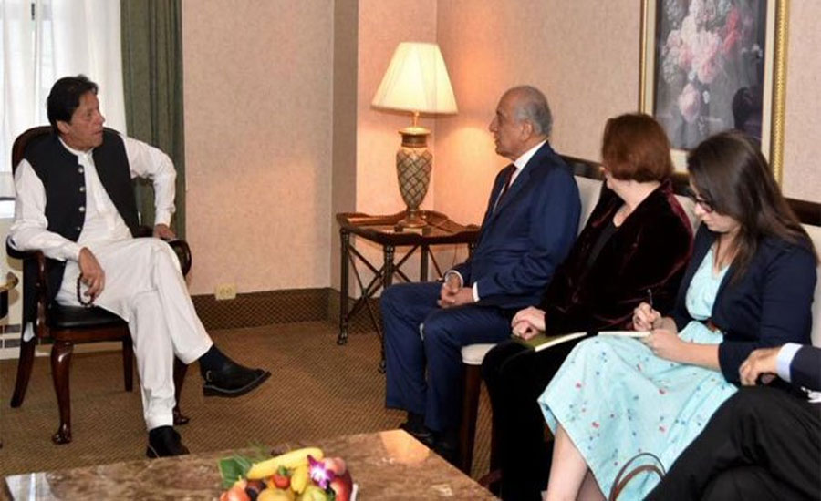 US resume dialogue with Taliban, PM Imran asks Zalmay Khalilzad