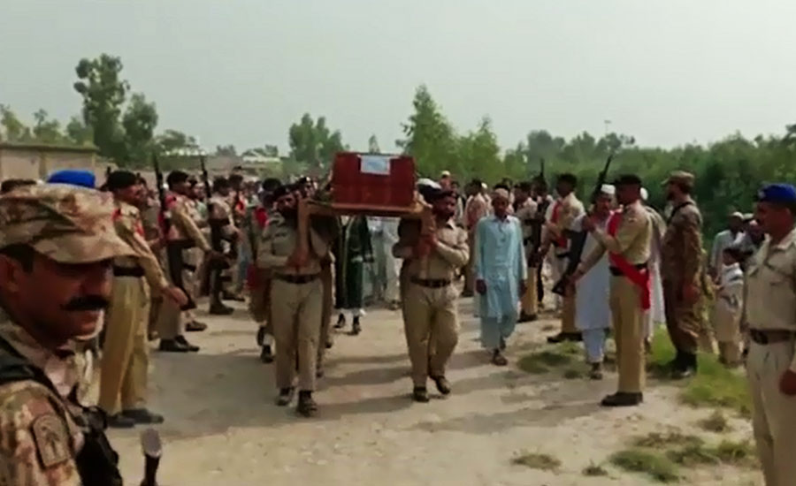 Soldiers who martyred at Western Border laid to rest in their hometowns