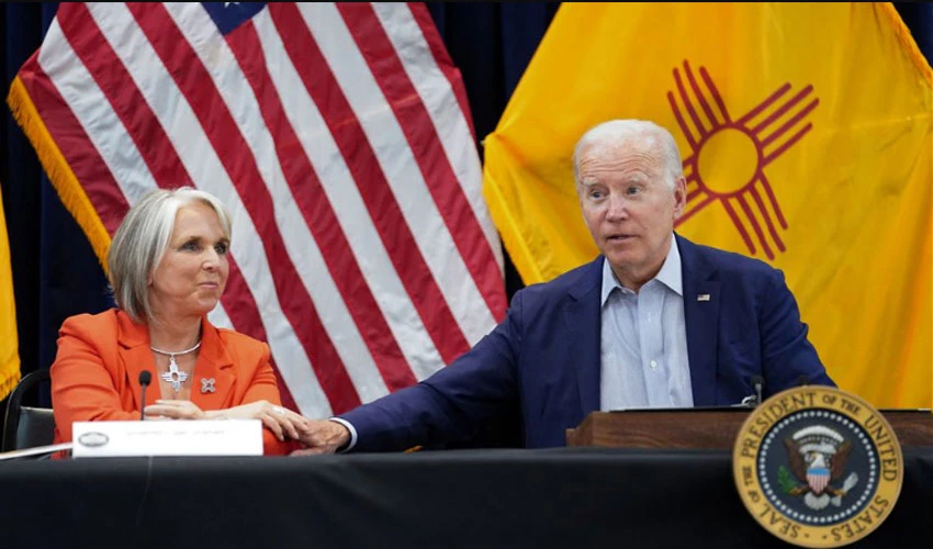 Biden says US will pay the bill for New Mexico wildfire recovery