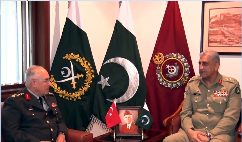 COAS Qamar Bajwa, Turkish Land Forces commander discuss defence & security collaboration