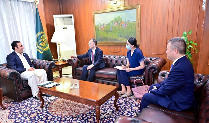 FM Bilawal Bhutto, Chinese ambassador discuss bilateral matters