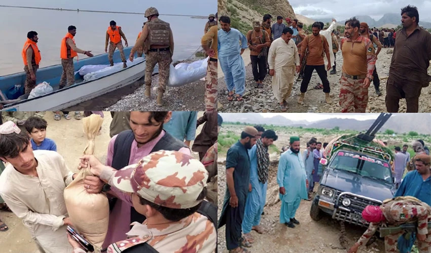 Pak Army, FC assisting civil admin in rescue & relief efforts in flood-affected areas