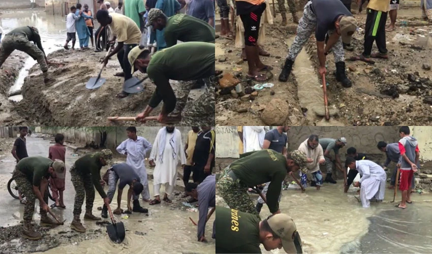 Pakistan Navy continues relief operations in rain-hit areas of Balochistan