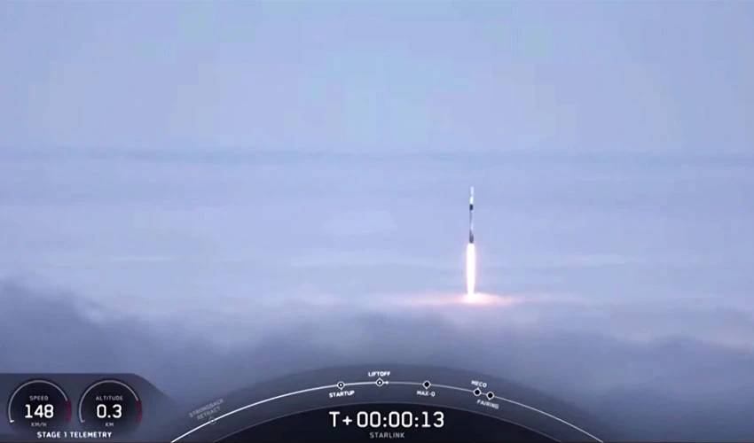 SpaceX whizzes past annual launch record with Starlink mission