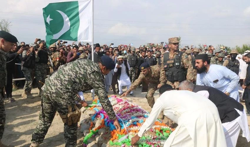 Martyred Captain Abdul Wali Wazir laid to rest with full military honours