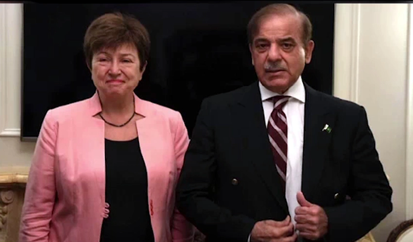 PM Shehbaz Sharif, IMF MD Kristalina Georgieva discuss early release of package for Pakistan