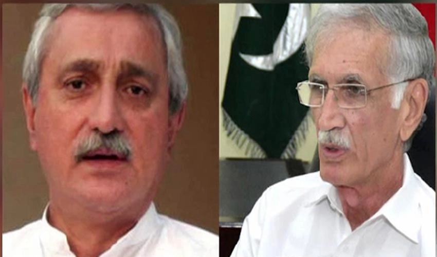 Jahangir Tareen, Pervez Khattak discuss next elections