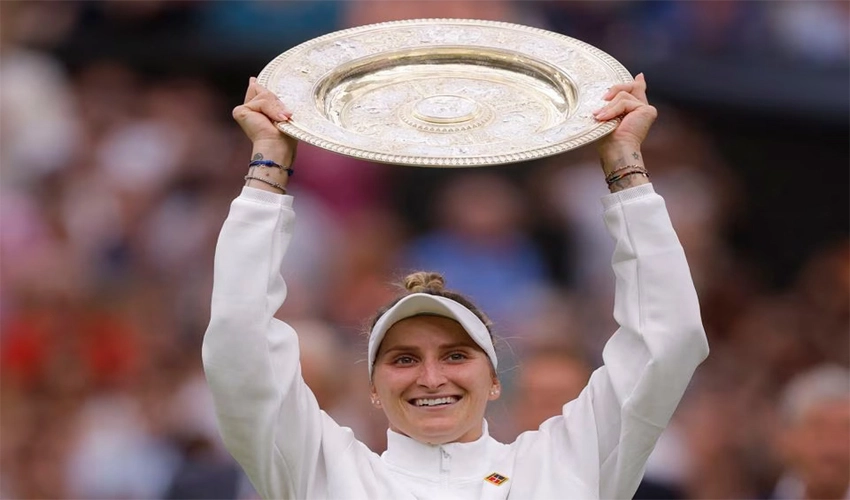 Unseeded Vondrousova stuns tearful Jabeur to win Wimbledon title