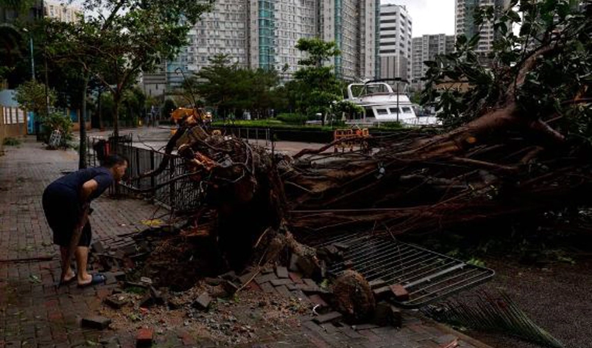 Typhoon Saola weakens to a severe storm as it tracks along southern China