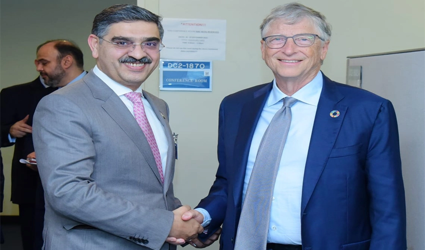 Caretaker PM, Bill Gates discuss polio eradication, gender equality & nutrition