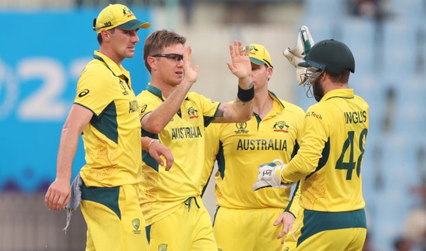 Zampa pain gain as Australia clinch victory at storm-hit World Cup