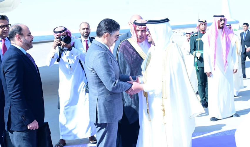 Caretaker PM Kakar reaches Saudi Arabia to attend OIC’s emergency meeting on Gaza