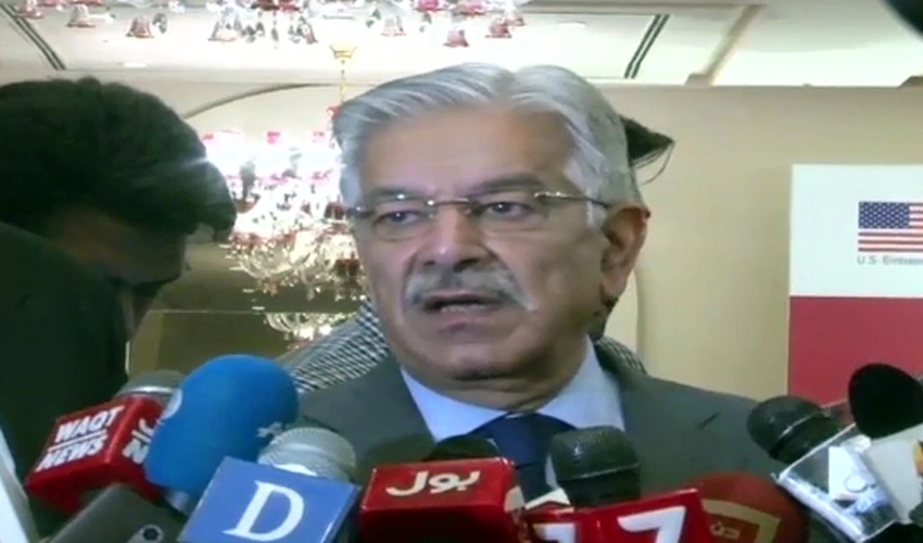 PTI chairman is in detention, but his relatives have started quarrelling over property: Khawaja Asif