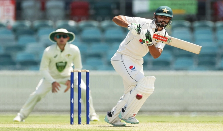 PM's XI trail by 242 runs after Shan Masood hits his third ton on second day