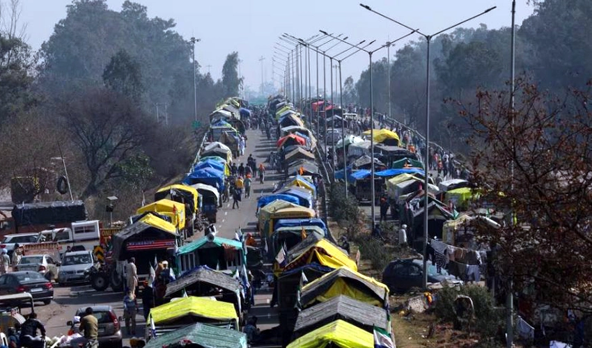 Indian farmers continue protest march to Delhi