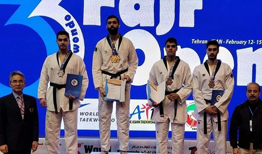 Hamza wins gold medal in Fajr Open Taekwondo Championship in Tehran