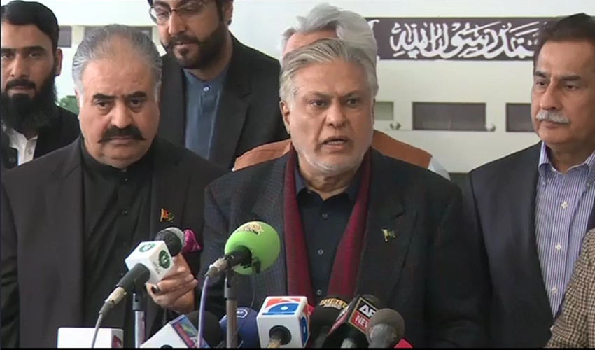 President Arif Alvi once again violating constitution, says Ishaq Dar