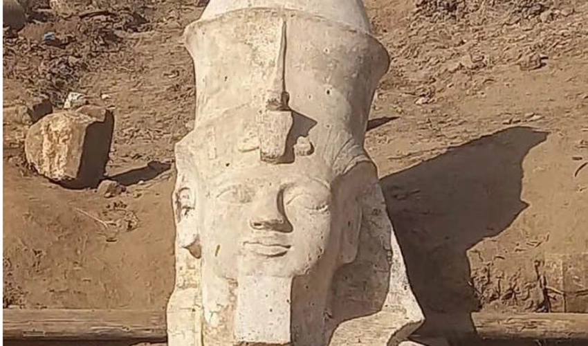 Archaeologists in Egypt unearth section of large Ramses II statue