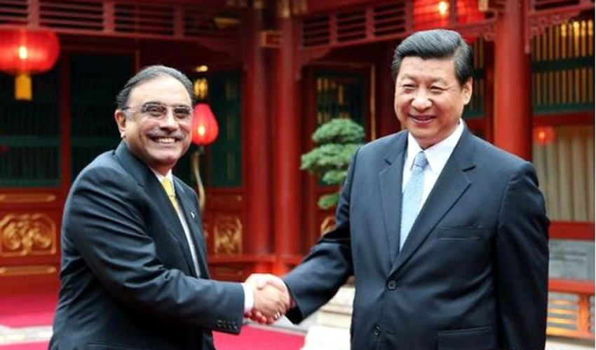 President Asif Zardari thanks Chinese President Xi Jinping for felicitations on re-election