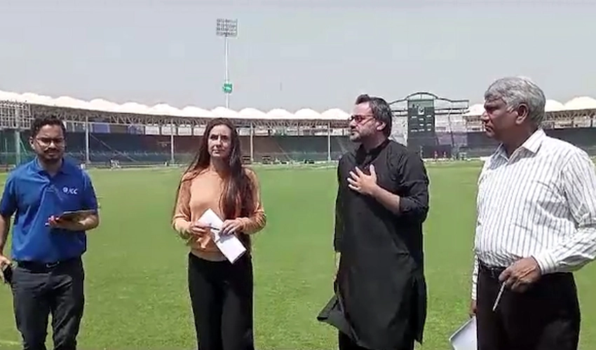 ICC delegation visits Karachi National Stadium to review preparations for Champions Trophy