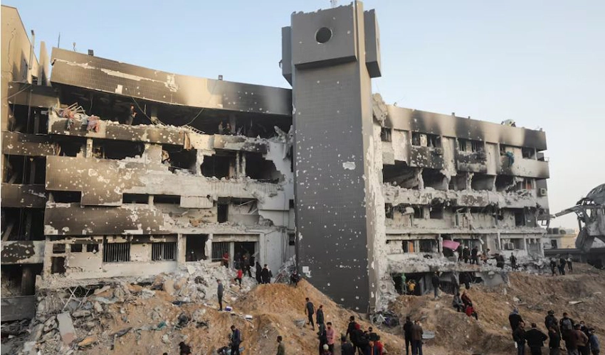 Gaza's Al-Shifa hospital devastated in two-week battle, martyrs' toll at 32,845