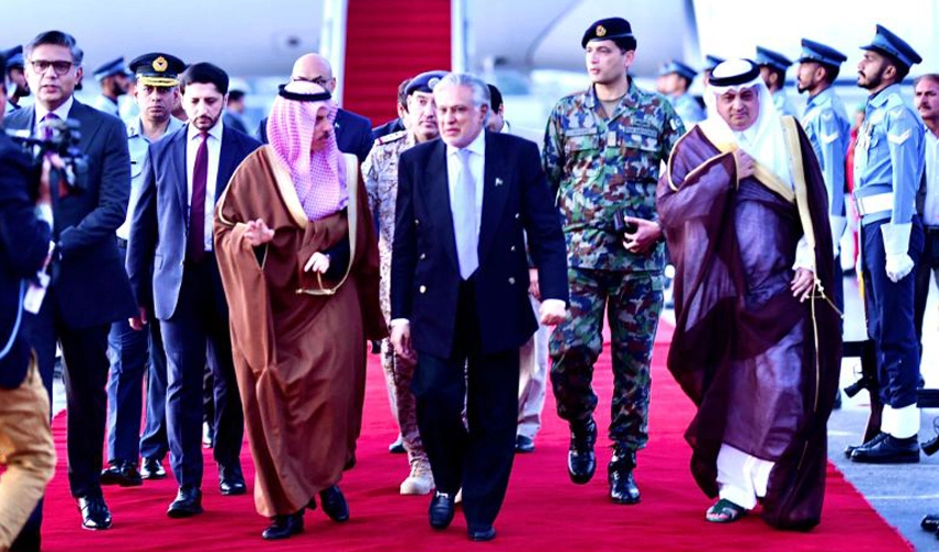 High-level Saudi delegation led by FM Faisal bin Farhan accorded rousing welcome in Pakistan