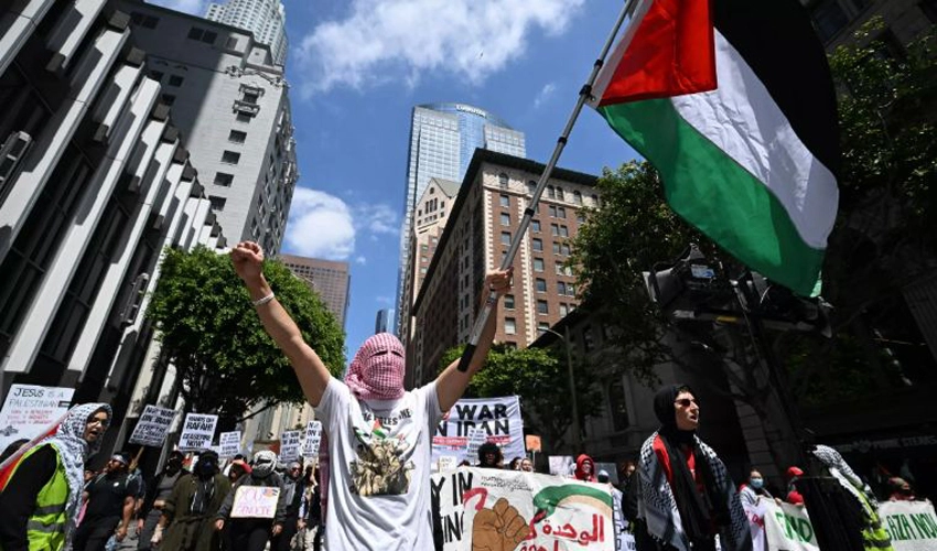 Pro-Palestinian protesters block Golden Gate bridge, roads across US