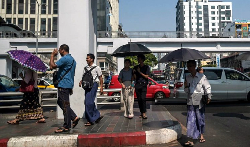 Myanmar records hottest ever April temperature of 48.2C