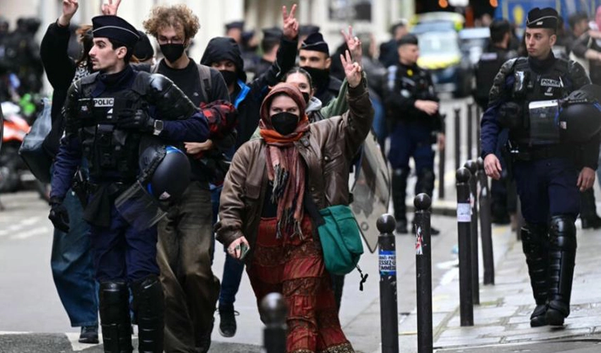 Police clear pro-Gaza sit-in at top Paris university