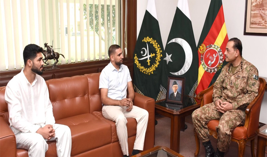 COAS Asim Munir lauds Amir Khan, Shahzaib Rind for their phenomenal achievements in sports