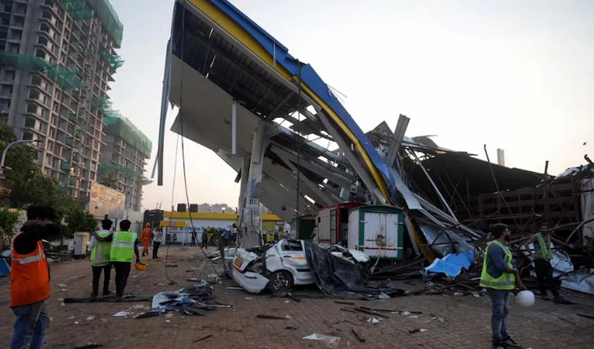 14 killed, 75 injured after billboard collapses in Mumbai during thunderstorm