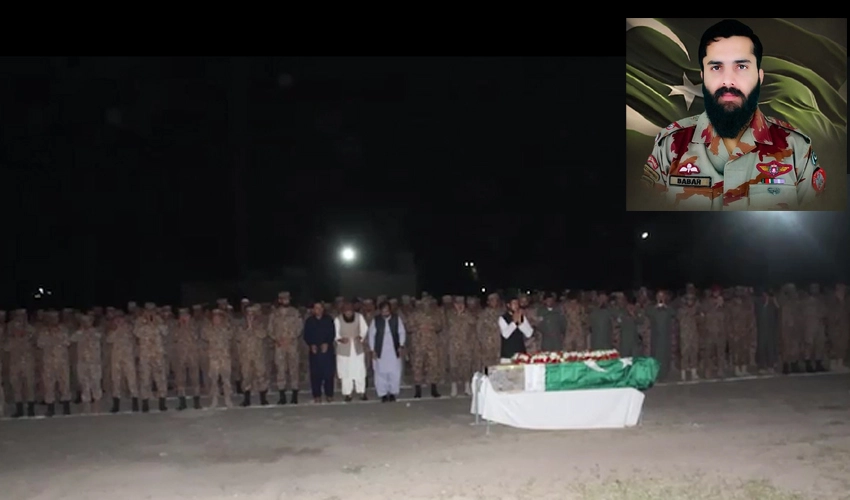 Martyred Major Babar Niazi laid to rest with full military honours in Mianwali