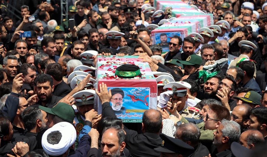 Tens of thousands bid farewell to Iran's Raisi ahead of burial