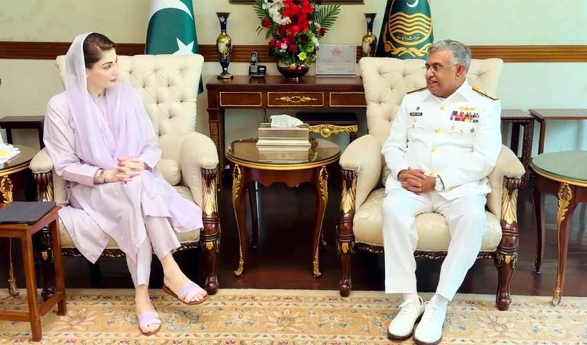 Punjab CM Maryam Nawaz, CNS Naveed Ashraf discuss Pak Navy’s social services