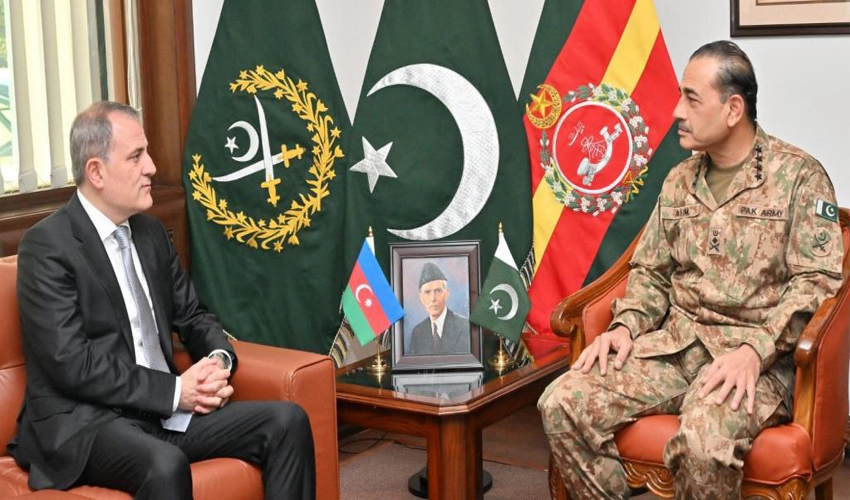 COAS Asim Munir, Azerbaijan FM discuss regional peace and stability