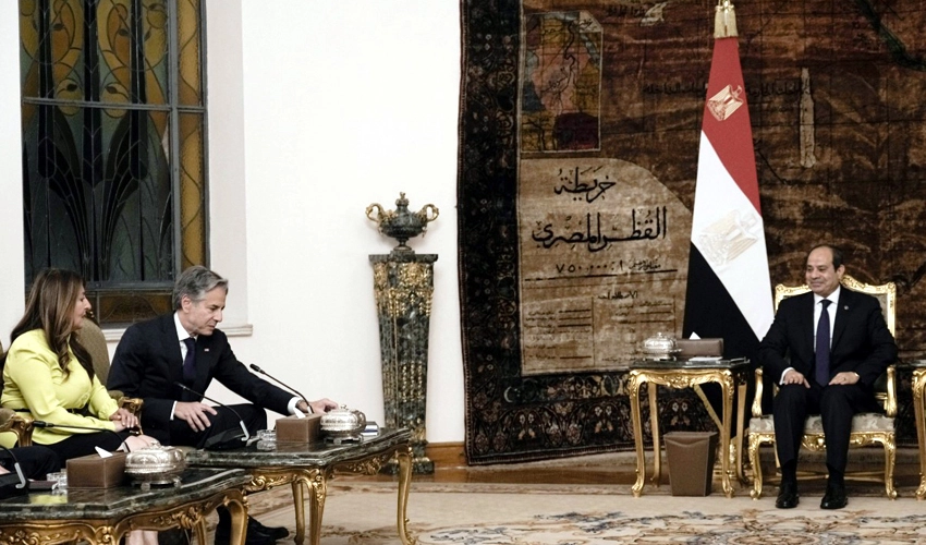 Blinken meets Sisi in Cairo at start of Mideast tour